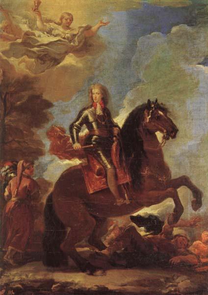 Luca Giordano Equestrian Portrait of Charles II oil painting picture